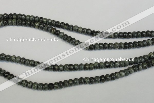 CNS410 15.5 inches 4*6mm rondelle natural serpentine jasper beads