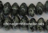 CNS415 15.5 inches 10*16mm rondelle natural serpentine jasper beads