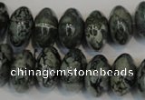 CNS415 15.5 inches 10*16mm rondelle natural serpentine jasper beads