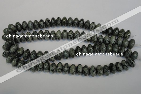 CNS415 15.5 inches 10*16mm rondelle natural serpentine jasper beads