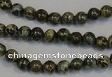 CNS500 15.5 inches 4mm round natural serpentine jasper beads