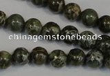 CNS501 15.5 inches 6mm round natural serpentine jasper beads