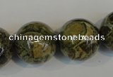 CNS508 15.5 inches 20mm round natural serpentine jasper beads