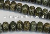 CNS512 15.5 inches 8*12mm rondelle natural serpentine jasper beads