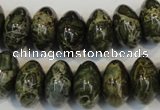 CNS515 15.5 inches 10*16mm rondelle natural serpentine jasper beads