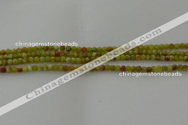 CNS599 15.5 inches 3mm round green dragon serpentine jasper beads