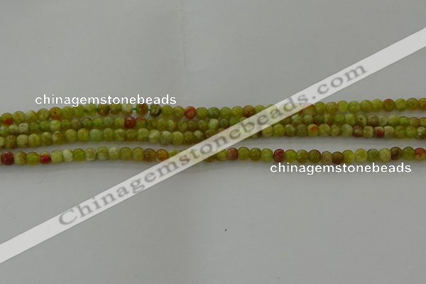 CNS599 15.5 inches 3mm round green dragon serpentine jasper beads