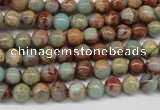 CNS61 15.5 inches 6mm round natural serpentine jasper beads