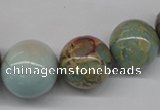 CNS70 15.5 inches 12mm - 24mm round natural serpentine jasper beads