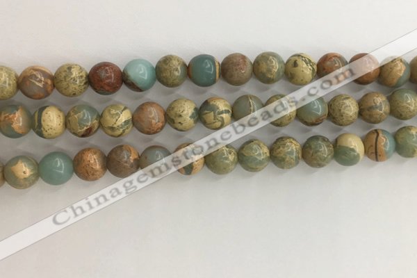CNS702 15.5 inches 8mm round serpentine jasper beads wholesale