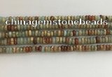 CNS712 15.5 inches 2*4mm rondelle serpentine jasper beads wholesale