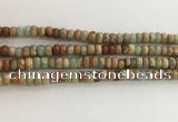 CNS713 15.5 inches 4*6mm rondelle serpentine jasper beads wholesale