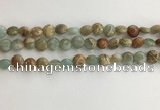 CNS718 15.5 inches 6mm flat round serpentine jasper beads wholesale