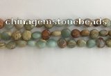 CNS719 15.5 inches 8mm flat round serpentine jasper beads wholesale