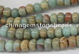 CNS72 15.5 inches 5*8mm rondelle natural serpentine jasper beads