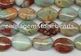 CNS90 15.5 inches 10*14mm oval natural serpentine jasper beads