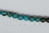 CNT02 16 inches 6mm round natural turquoise beads wholesale