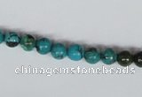 CNT02 16 inches 6mm round natural turquoise beads wholesale