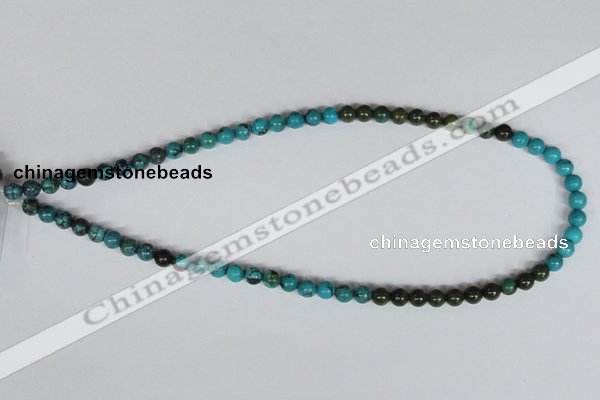 CNT02 16 inches 6mm round natural turquoise beads wholesale