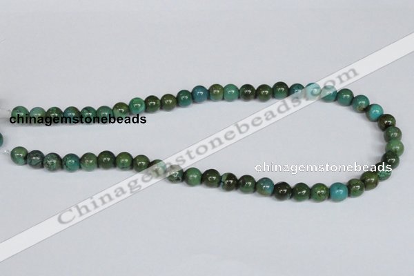 CNT05 16 inches 9mm round natural turquoise beads wholesale