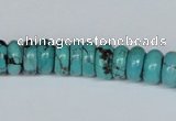 CNT10 16 inches 4*10mm rondelle natural turquoise beads wholesale