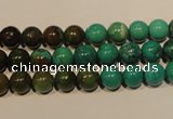 CNT103 15.5 inches 7mm round natural turquoise beads wholesale