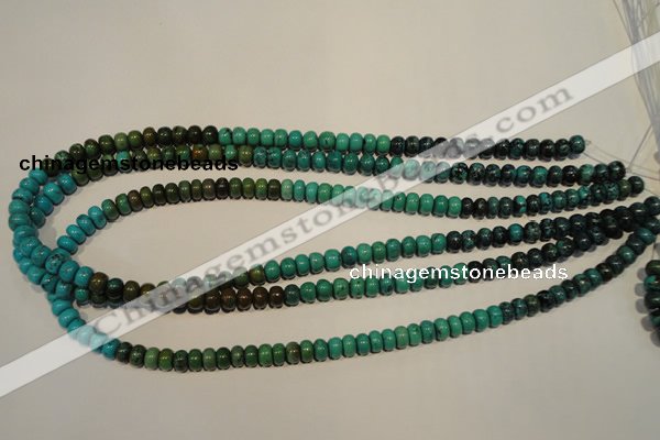 CNT111 15.5 inches 4*7mm rondelle natural turquoise beads wholesale