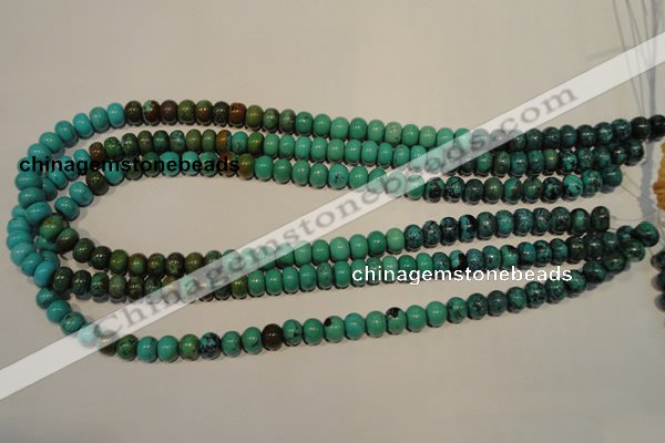 CNT112 15.5 inches 5*8mm rondelle natural turquoise beads wholesale