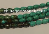 CNT115 15.5 inches 4*6mm teardrop natural turquoise beads wholesale