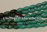 CNT117 15.5 inches 4*8mm rice natural turquoise beads wholesale