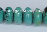 CNT12 16 inches multi-size rondelle natural turquoise beads wholesale