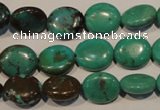 CNT120 15.5 inches 10*12mm oval natural turquoise beads wholesale