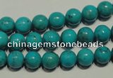 CNT147 15.5 inches 8mm round natural turquoise beads wholesale