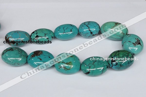 CNT16 16 inches 26-35mm nugget natural turquoise beads wholesale