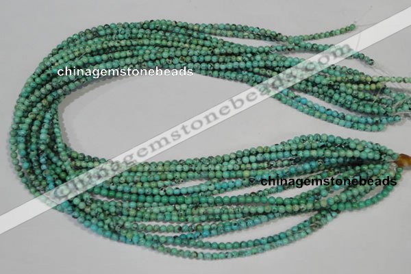 CNT201 15.5 inches 3mm round natural turquoise beads wholesale