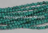 CNT202 15.5 inches 3mm round natural turquoise beads wholesale