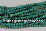 CNT203 15.5 inches 3mm round natural turquoise beads wholesale