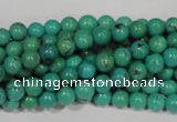 CNT205 15.5 inches 6mm round natural turquoise beads wholesale