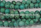 CNT206 15.5 inches 6mm round natural turquoise beads wholesale