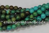 CNT207 15.5 inches 6mm round natural turquoise beads wholesale