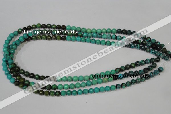 CNT208 15.5 inches 6mm round natural turquoise beads wholesale