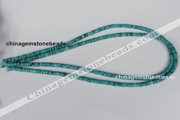 CNT21 16 inches 3-5mm heishi natural turquoise beads wholesale