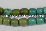 CNT211 15.5 inches 8*8mm – 8*10mm drum natural turquoise beads wholesale