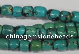 CNT212 15.5 inches 7*4mm – 7*6mm drum natural turquoise beads wholesale