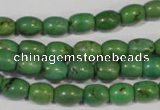 CNT214 15.5 inches 6*8mm drum natural turquoise beads wholesale