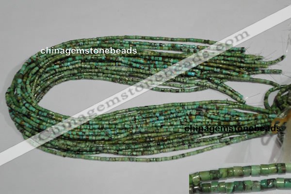 CNT215 15.5 inches 2.5*3mm heishi natural turquoise beads wholesale