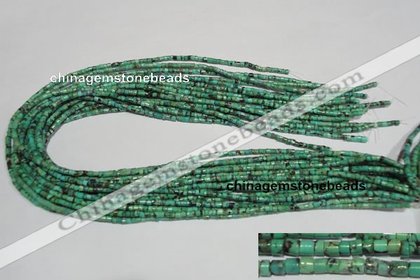 CNT216 15.5 inches 2.5*3mm heishi natural turquoise beads wholesale