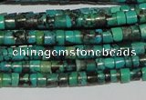 CNT217 15.5 inches 2.5*3mm heishi natural turquoise beads wholesale