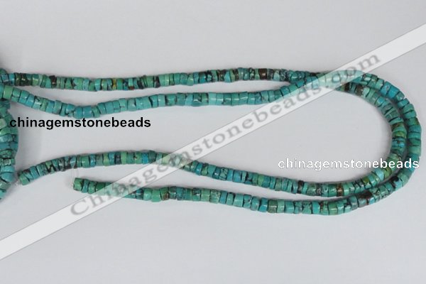 CNT22 16 inches 3-6mm heishi natural turquoise beads wholesale