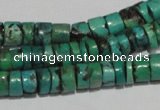 CNT220 15.5 inches 3*7mm – 5*9mm heishi natural turquoise beads